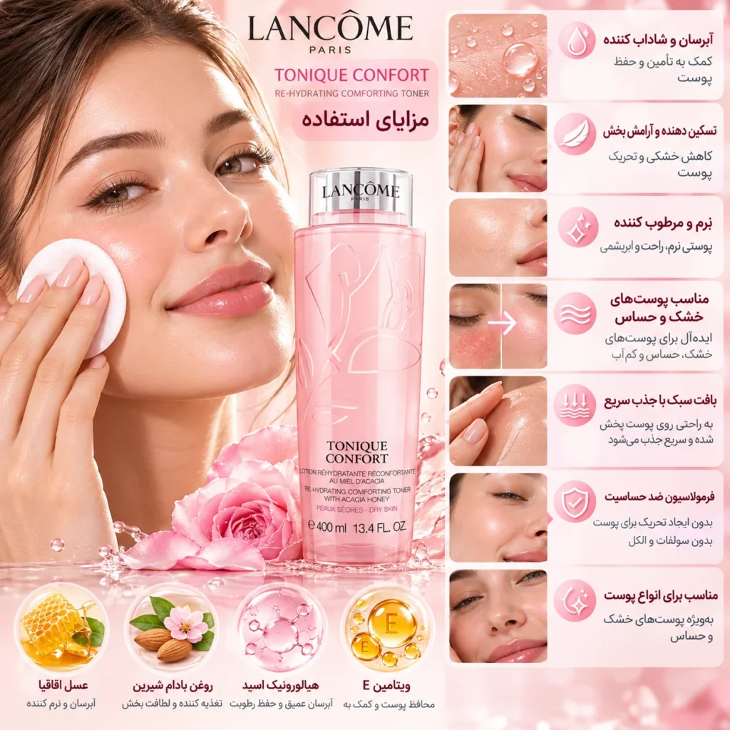 تونر آبرسان لانکوم Tonique Confort