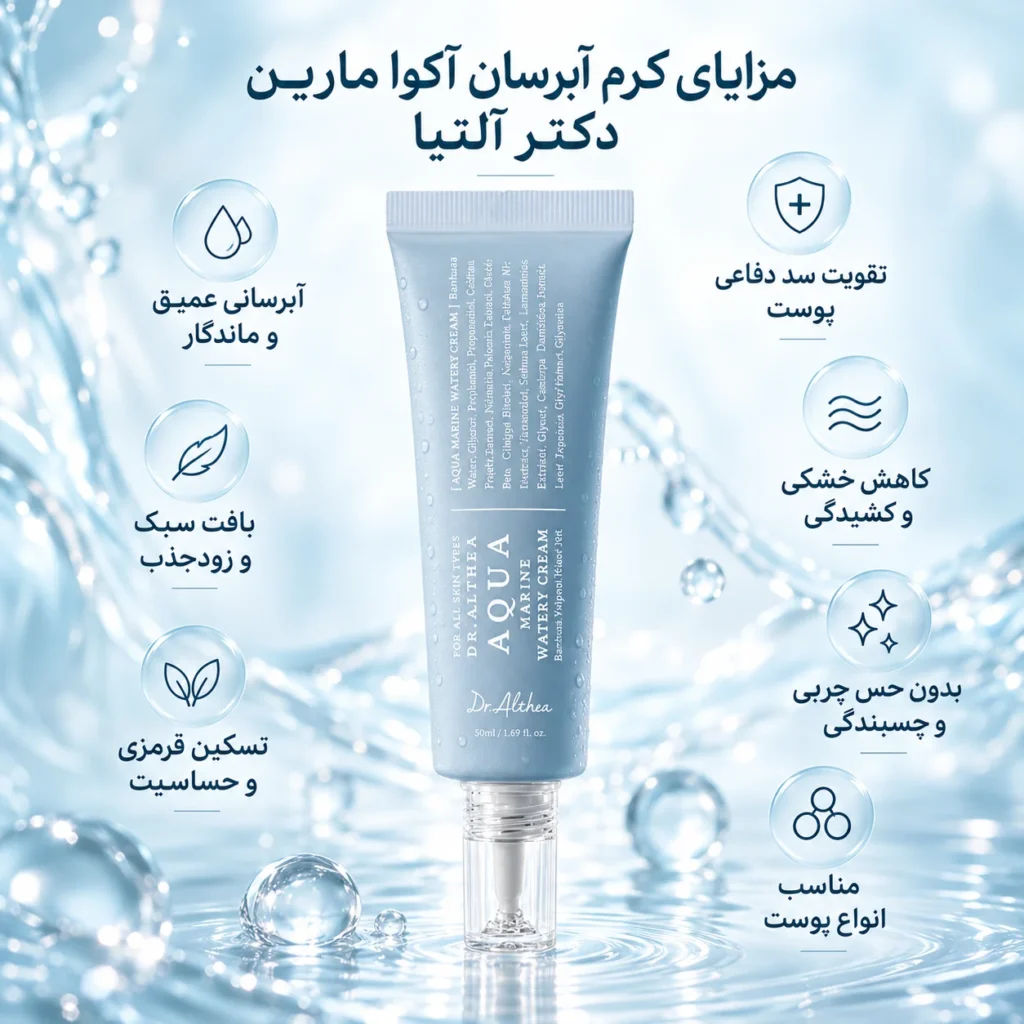 کرم آبرسان آکوا مارین دکتر آلتیا Dr.Althea Aqua Marine Watery Cream