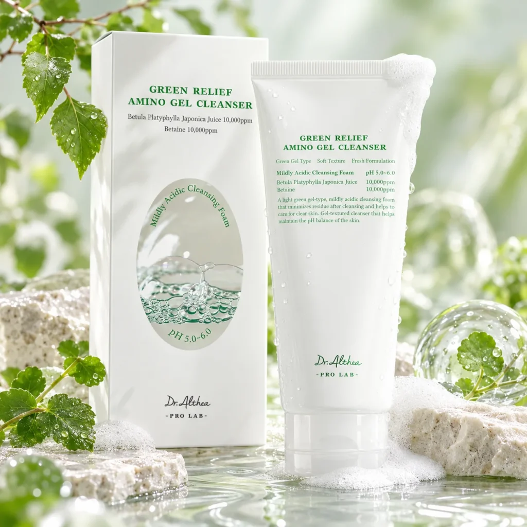 ژل شوینده احیاکننده آمینو گرین ریلیف دکتر آلتیا green relief amino