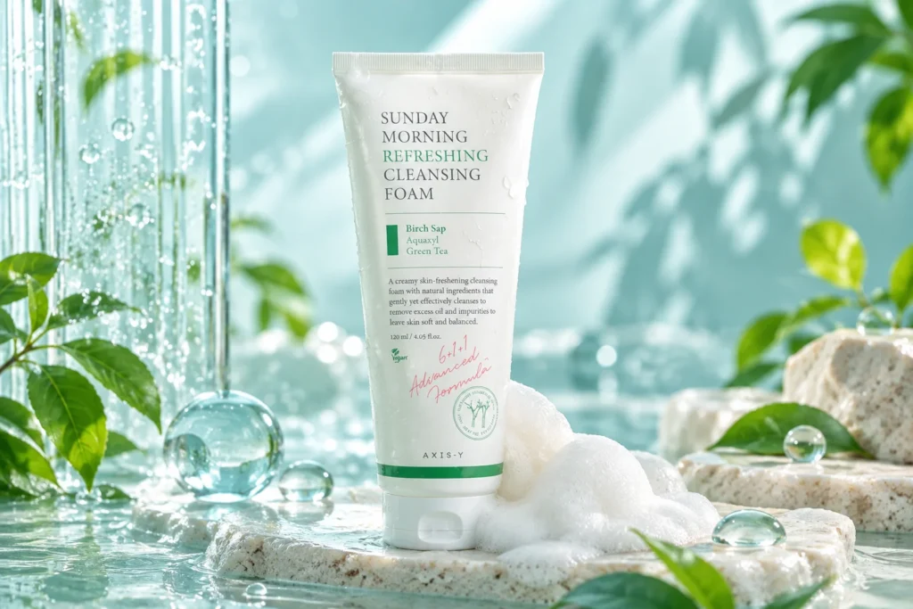 فوم شستشوی صورت اکسیس وای AXIS-Y Sunday Morning Refreshing Cleansing Foam حجم 120 میلی‌لیتر