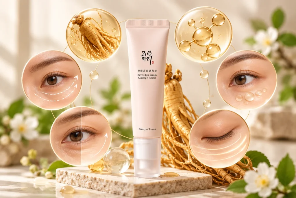 سرم دور چشم جینسینگ و رتینال بیوتی آف جوسان Beauty of Joseon Revive Eye Serum: Ginseng + Retinal 30ml