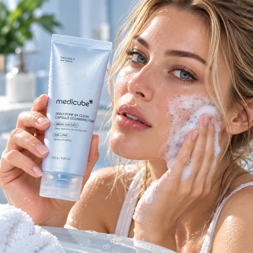 فوم شوینده کپسولی منافذ مدیکیوب Medicube ZERO PORE SA CLEAR Capsule Cleansing Foam