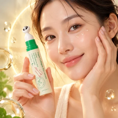 سرم دور چشم کلاژن وگان اکسیس وای AXIS-Y Vegan Collagen Eye Serum حجم ۱۰ میلی‌لیتر؛ مراقبت چندمنظوره برای جوان‌تر دیده شدن پوست دور چشم