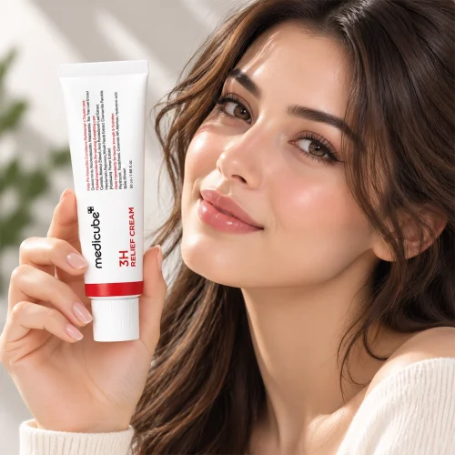 کرم تسکین‌دهنده مدیکیوب 3H Relief Cream Medicube مراقبت کامل برای آرامش، آبرسانی و تقویت سد دفاعی پوست